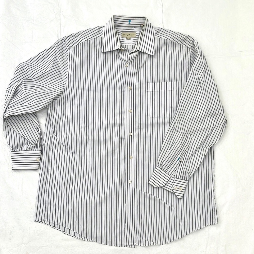 Tommy Bahama Striped Long Sleeve Button Down Shirt